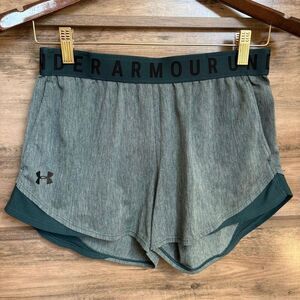 Under Armour Athletic Shorts Teal S Preppy Sporty Atheisure Activewear Running